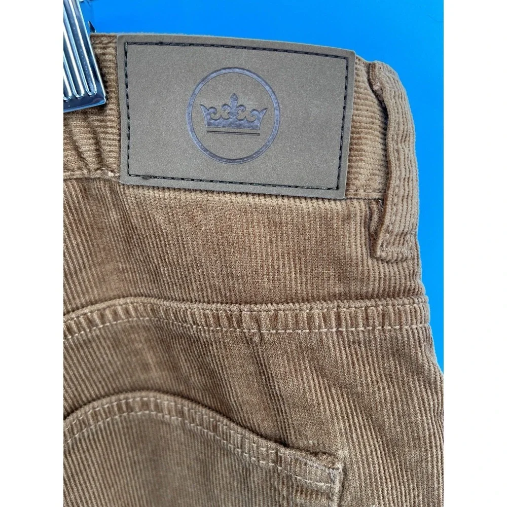 Peter Millar Mens Brown Corduroy‎ Pants Approx 34 Stretch 5 Pocket